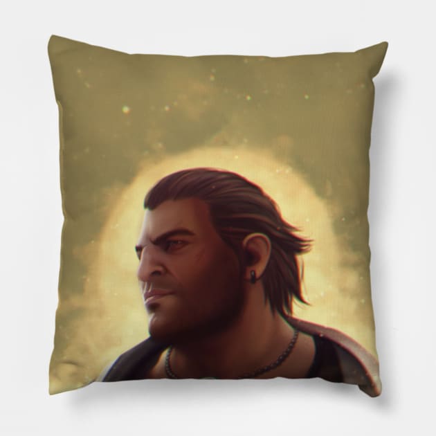 Varric Pillow by Purplehate