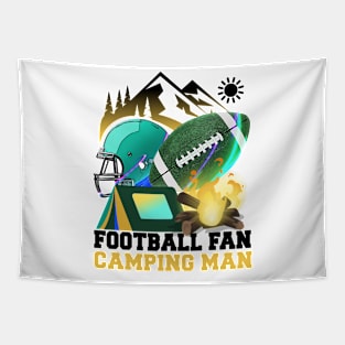 Football fan Camping man Tapestry