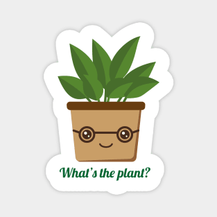 funny geek plant Magnet