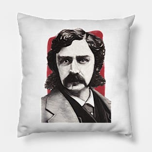 American Poet James Russell Lowell illustration Pillow