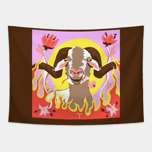 Aries Tapestry by Les Gentils