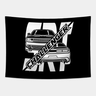 Challenger SRT (White Print) Tapestry