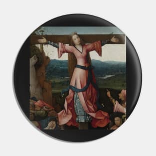 The Crucifixion of St Julia - Hieronymus Bosch Pin