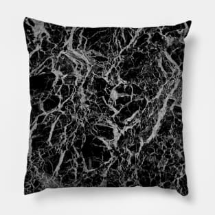 Black & White Marble Texture Pillow