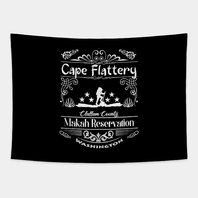 Cape Flattery Washington travel souvenir Tapestry by artsytee