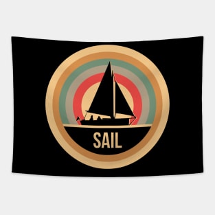 Retro Vintage Sailing Gift For Sailors Tapestry