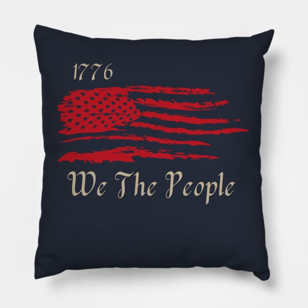 We The People 1776 Pillow by Sloat