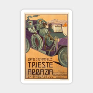 Trieste Abbazia Italy Vintage Poster 1911 Magnet