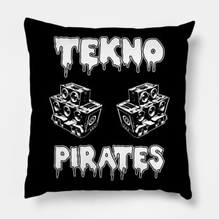 Tekno Pirates Techno Raver Soundsystem Pillow