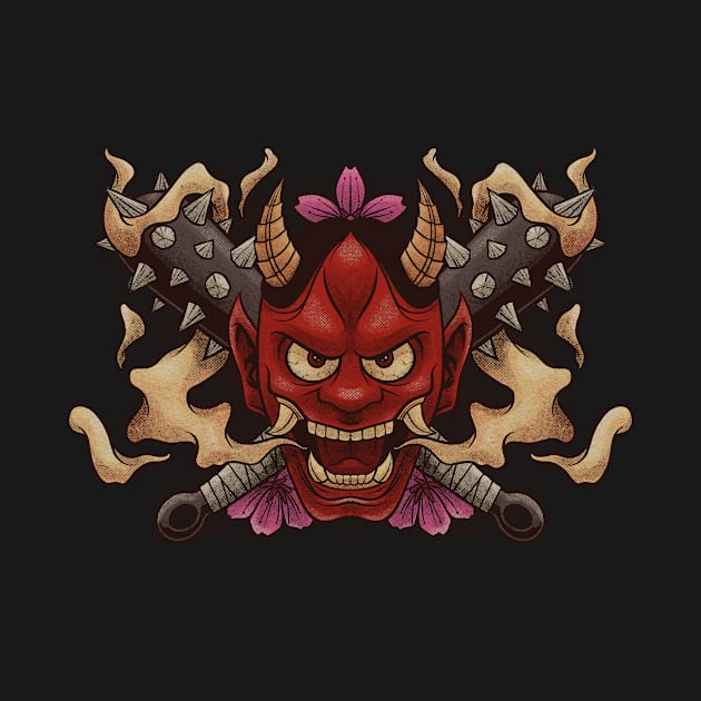 Angry Red Oni by snapedsgn