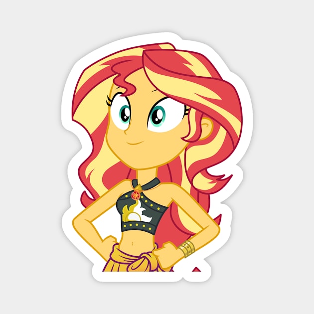 Beach Sunset Shimmer 4 Magnet by CloudyGlow