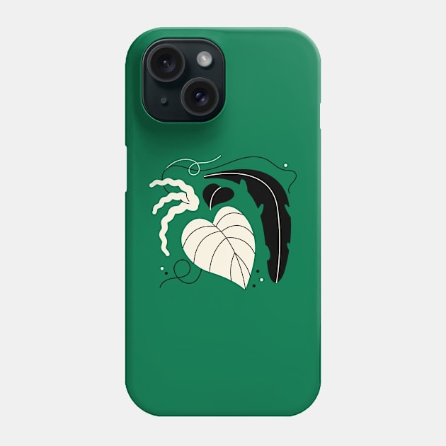 Tropical plants Phone Case by Nora Gazzar