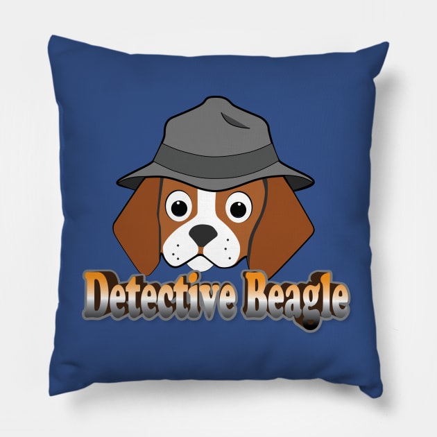 Detective Beagle Pillow by Kanom-Tom