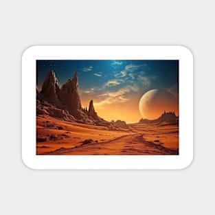 Desert Sand Land Serene Landscape Magnet