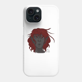 Redhead Elf character design Phone Case