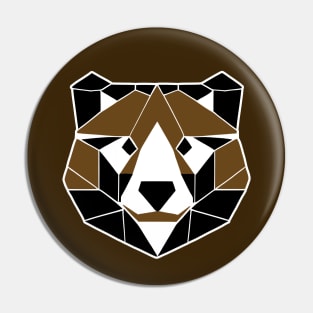 Geometric Brown Bear (MD23Ani002d) Pin