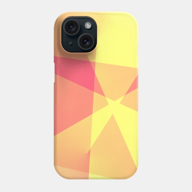 red yellow texture design Phone Case by creatilory