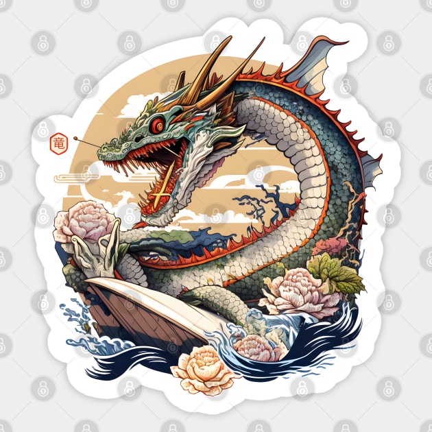 Dragon - Asian - Tattoo - Fantasy' Sticker