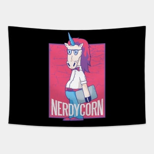 Nerdycorn Cute Unicorn Nerd Gift Idea Tapestry