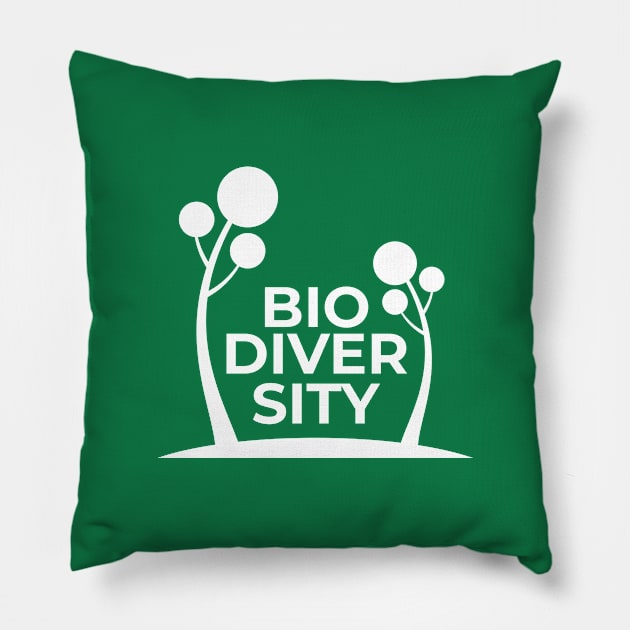 Protect and Conserve BIODIVERSITY Pillow by Ageman