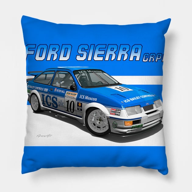 GrA Ford Sierra RS Cosworth Pillow by PjesusArt