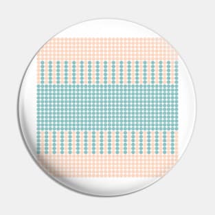 Green and Orange Dots Pattern Pin