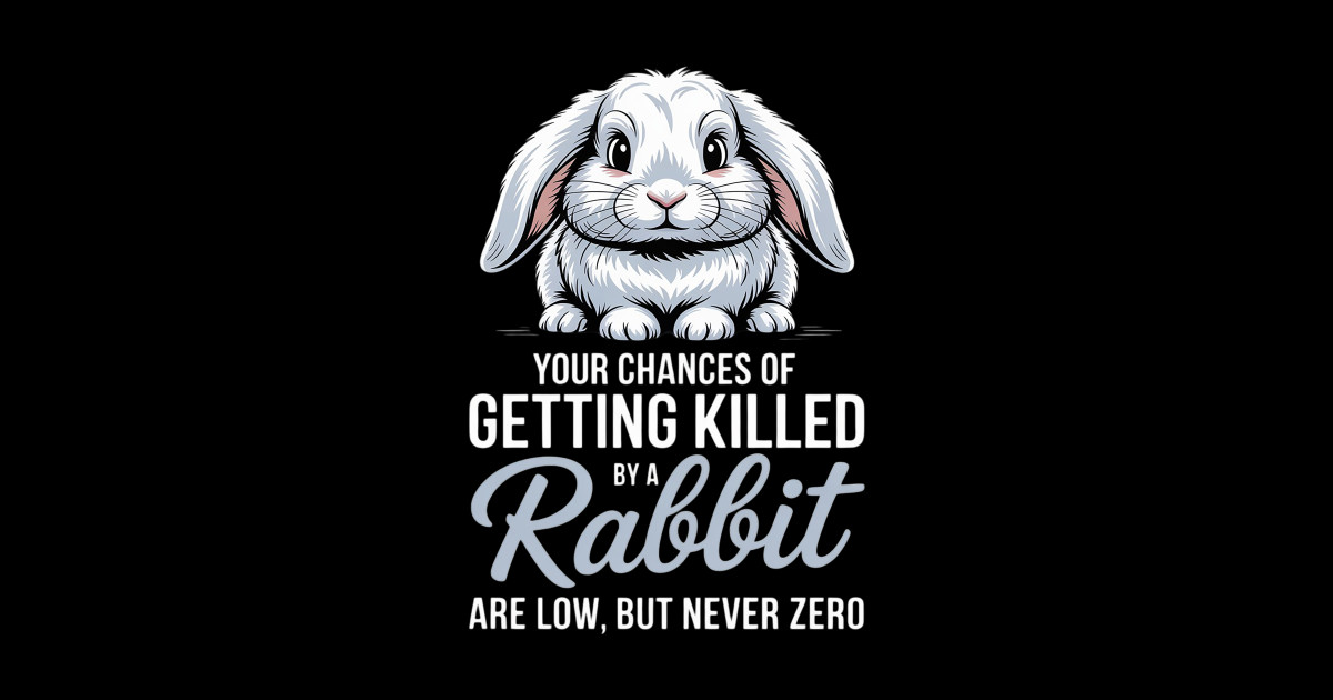 Killed By Rabbit Are Low But Never Zero Bunny Lover - Killed By Rabbit ...