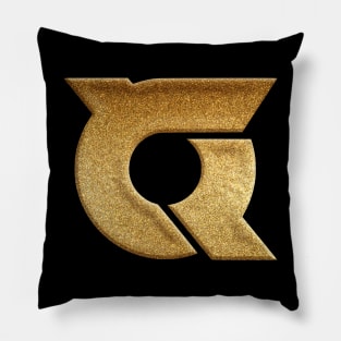 Tokushima Prefecture Symbol in Gold Faux Pillow