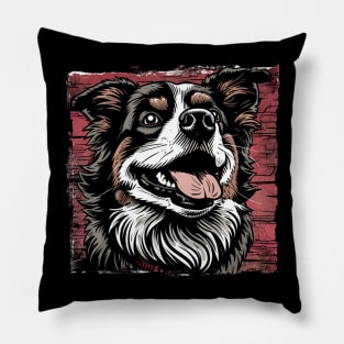 Retro Art American Pit Bull Terrier Dog Lover Pillow