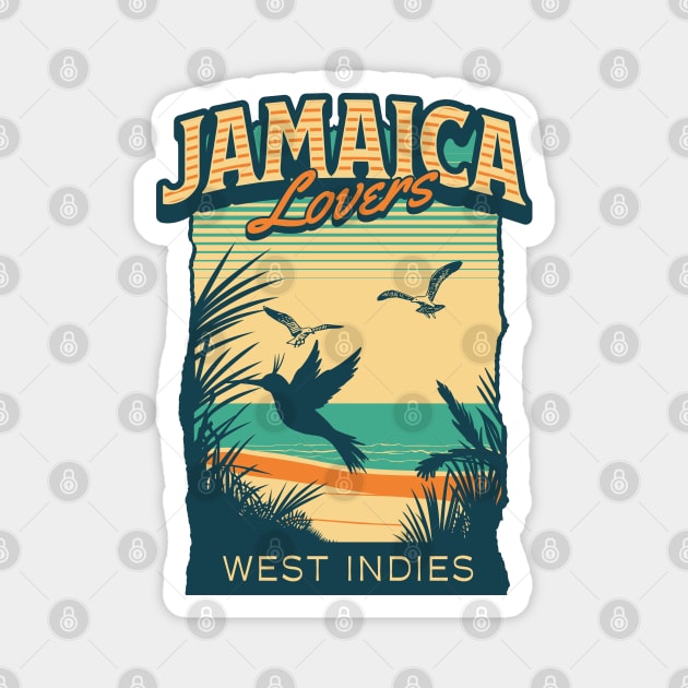 Jamaica Lovers West Indies Magnet by rastaseed