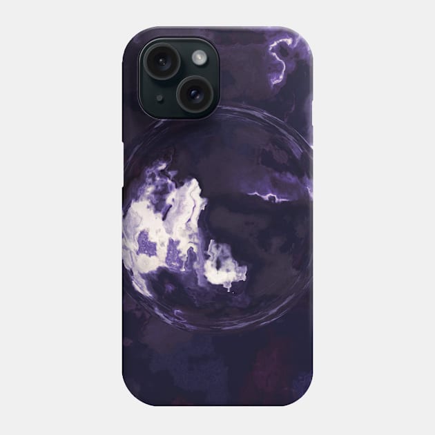 February Birthstone Amethyst Crystal Phone Case by Moon Art