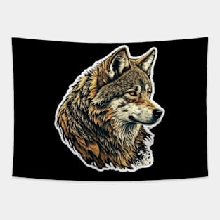 wolf sharp face Tapestry