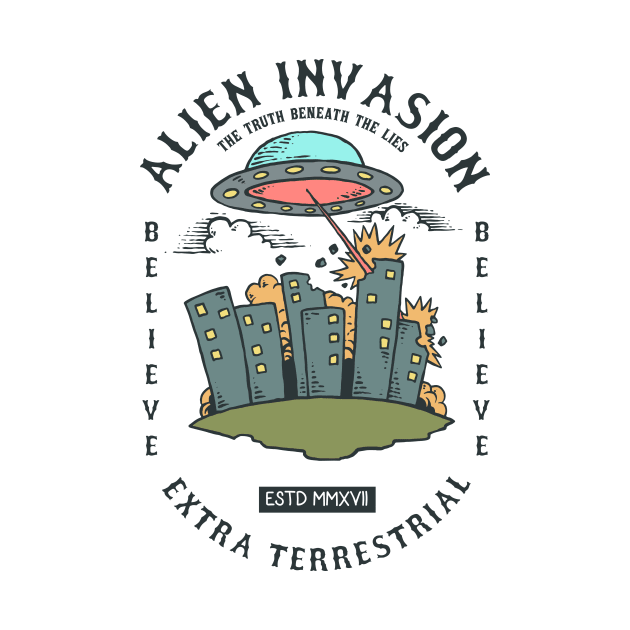 Alien Invasion by Pureteeshop