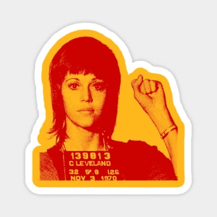 Red Rebel Jane Magnet