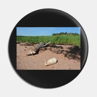 Adrift on the beach Pin