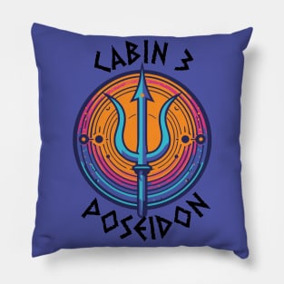 Cabin 3 Poseidon V9 The trident is Poseidon Pillow