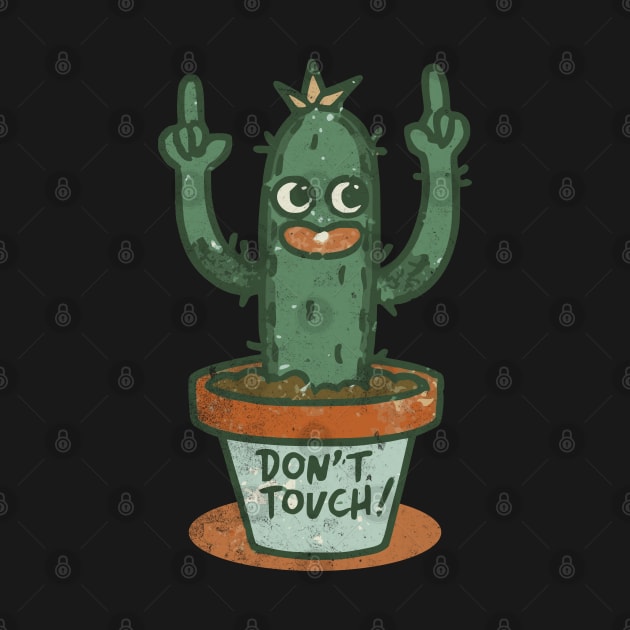 Don't Touch! Funny Cactus vintage style by Bellinna