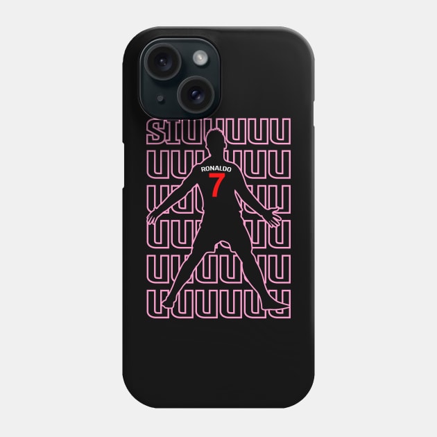 Siuuuuuu Cristiano Ronaldo Phone Case by DerrickDesigner