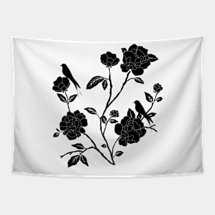 Dark flower Tapestry