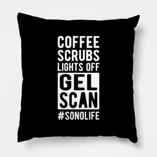 Sonographer - Coffee scrubs lights off gel Scan #Sonolife Pillow