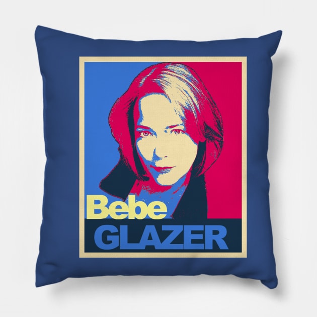 Bebe Glazer Pillow by jeremiahm08