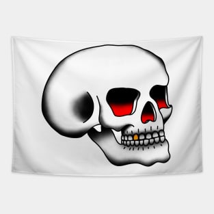 HomeSchoolTattoo Traditional Skull Tapestry