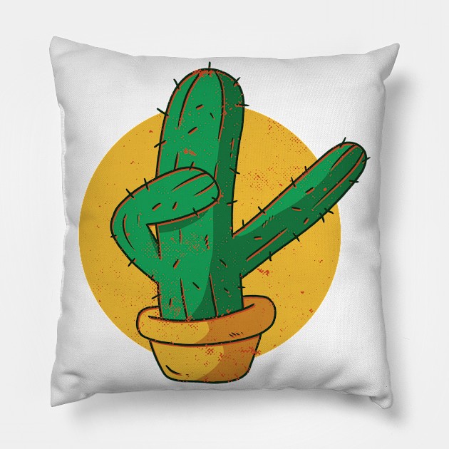 Dabbing Cactus Pillow by Hmus