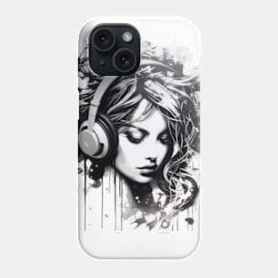 Musical Expression: A Street Art Style Illustration Phone Case