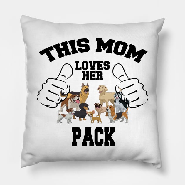 This Mom Loves Her Pack Pillow by Hamjam