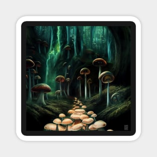 Land of mushrooms Magnet