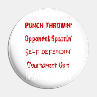 MARTIAL ARTIST Pin