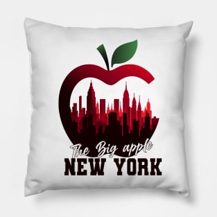 The Big Apple Is New York City Graphic Pillow