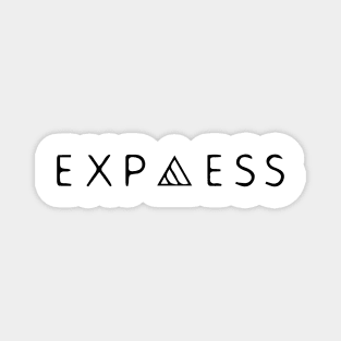 Simple Expaess Text Magnet