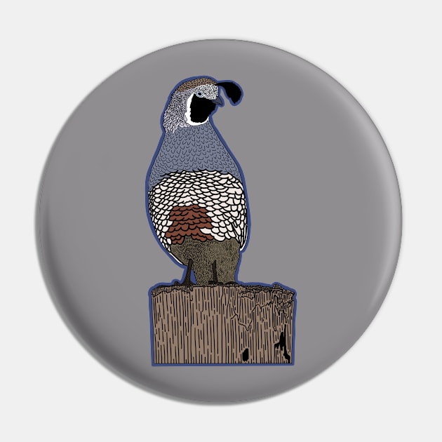 Quail Pin by Forest Press Co